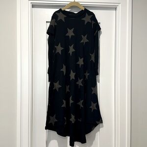 NWT NUNUNU 360 dress with stars size 6-7